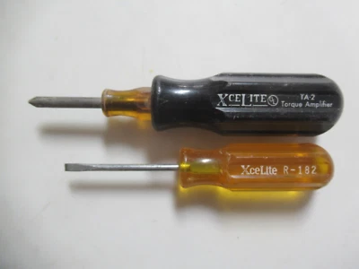 XceLite Phillips Head P-1 w/Torque Amplifier AND XceLite R-182 Flat Screwdriver - Image 1 of 4