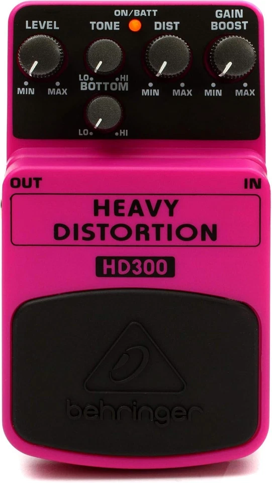 MUSIC TRIBE HD300 HEAVY DISTORTION Effects Pedal,Pink