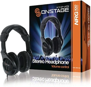 KONIG ONSTAGE OSP NRG-100 CUFFIE STEREO HEADPHONE TOP QUALITY DJ VOLUM CONTROL - Imagen 1 de 3
