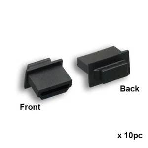 KNTK Tasche mit 10 Stück HDMI Staubschutz Typ A Steckdose Schutz mit Griff schwarz - Bild 1 von 1