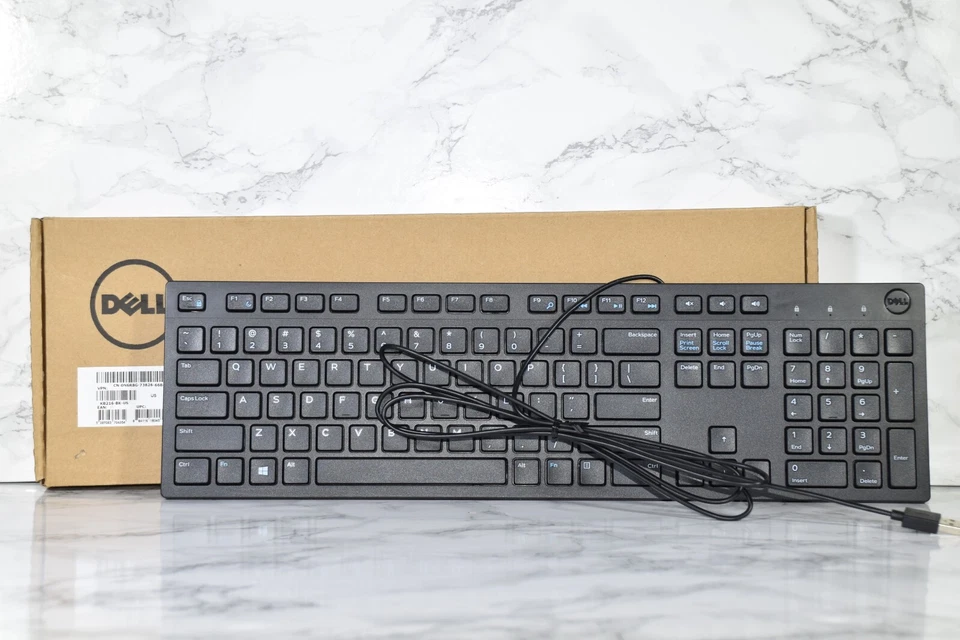 Dell KB216-BK-US USB Dell Multimedia Keyboard Black New - Image 1 of 1