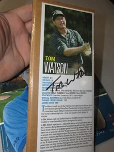 Tom Watson Autographed Player Profile Photo * w/2004 Tournament Magazine - Bild 1 von 3