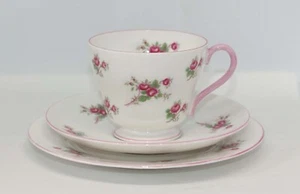 Vintage Shelley Rose Spray Windsor Trio Tea Cup Saucer Plate England 13545 c1960 - Picture 1 of 15