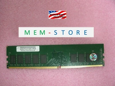 32GB DDR4 UDIMM 2666MHz RAM Memory Compatible for Asus WS C246M PRO Motherboard - Image 1 of 4