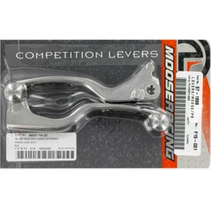 Moose Racing Clutch & Brake Lever Set With Grips Honda CR125 CR250R CR80R - Picture 1 of 2