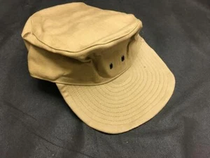 Genuine 1950s Khaki Drill KD Royal Air Force RAF Peaked Cap Aden etc Size 7 1/2 - Picture 1 of 6