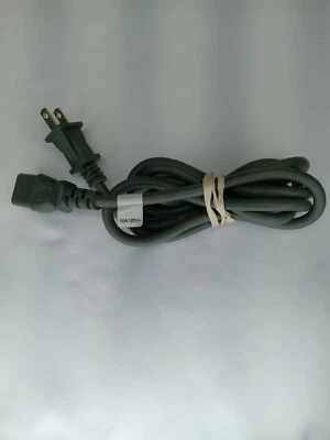 Grey 2 Prong Xbox Power Cable 10amp 120v 6ft - Image 1 of 3
