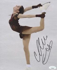 EVGENIA MEDVEDEVA PATINAJE ARTÍSTICO FIRMADO 8X10 FOTO 9 JSA - Imagen 1 de 2