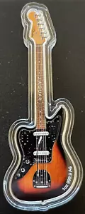 2024 1 oz .9999 argento Isole Salomone Fender JAGUAR moneta a forma di chitarra PAMP - Foto 1 di 6