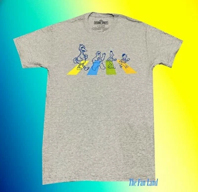 Nueva camiseta vintage de Sesame Street Abbey Road para hombre Foto 1 de 2