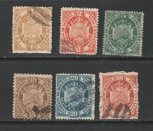 Bolivia Scott# 40-44 + 46  Used - Picture 1 of 2