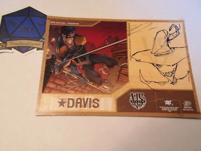 x1 Shane Davis SDCC DC Vs System Promo Autograph Sketch TexasNerdGames - Image 1 of 3