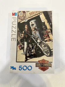 Harley Davidson 500 Piece Jigsaw Puzzle “Lone Rider” 1994 New & Factory Sealed - Picture 1 of 8