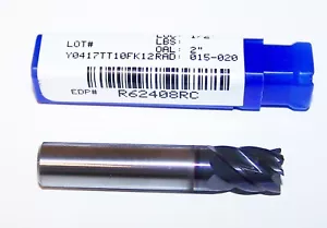 3/8" CARBIDE END MILL 6 FLUTE FOR FINISHING METAL DESTINY TOOL R62408RC - Picture 1 of 3