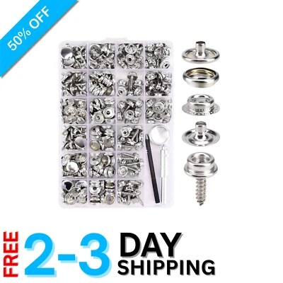 Complete Canvas Snap Kit - 323 Marine Grade Pieces with Convenient Storage Box - Image 1 of 4