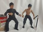Pair Of BRUCE LEE  ACTION FIGURES  7" SIDESHOW TOY