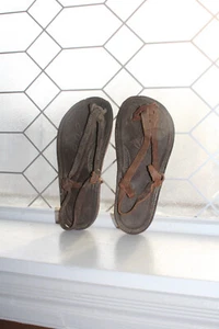Antique Handmade Sandals Rural Amazon Area South America - Picture 1 of 6