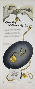 Lote de 4 anuncios de colección 1946 estampados de joyería Swank decoración artística de pared efímera - Imagen 1 de 4