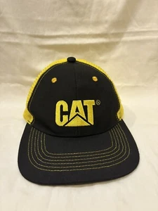 CAT Equipment Neon Trucker Twill cap Safety Snapback Mesh Cap/Hat Pre Owned - Picture 1 of 4