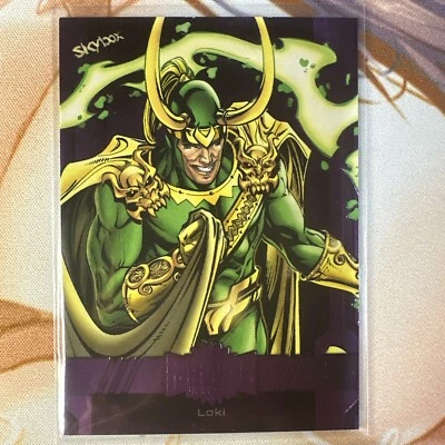 2024 Marvel Metal Universe Avengers Purple FX LOKI 129/199 - Image 1 of 2