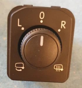 1X NEW GENUINE SKODA MIRROR SWITCH FOR EXTERIOR MIRROW ADJUSTMENT 565959565A WHI - Picture 1 of 8