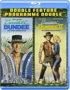 FACTORY SEALED Crocodile Dundee 1 & II 2 Movie coll Blu Ray Double Feat PLAY USA - Picture 1 of 2