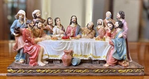 The Last Supper Figurine Statue Catholic Religious Decor - Picture 1 of 12