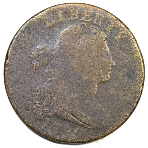 1796 S-106 R-4+ Rev of 94 Draped Bust Large Cent Coin 1c Cover