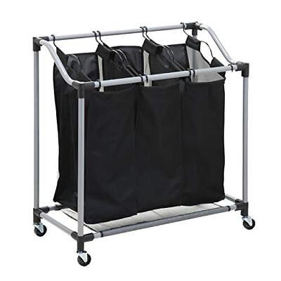 Honey-Can-Do Triple Laundry Sorter With Mesh 3 Bags Steel/Black 30.75  X 15  ... • 40$