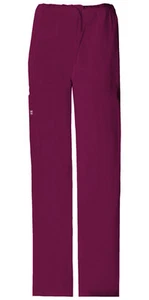 Scrubs Cherokee Workwear Drawstring Cargo Pant 4043 WINW Wine Free Shipping - Picture 1 of 3