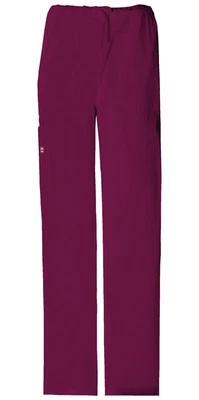Scrubs Cherokee Workwear Drawstring Cargo Pant 4043 WINW Wine Free Shipping - Image 1 of 3
