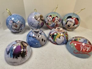 6 Adornos Navideños Grandes Disney Metal Baratija Bola Frozen Mickey Mouse Olaf - Imagen 1 de 3