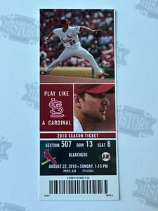 2010 San Francisco Giants at St Louis Cardinals Ticket 8/22/10 - Picture 1 of 1