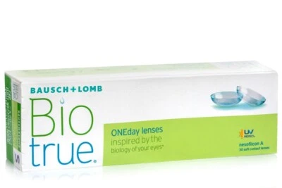 Bausch + Lomb Biotrue ONEday sphärische Tageslinsen 30 Stück pro Packung NEU! - Bild 1 von 2