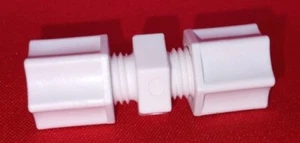 PLASTIC HOSE COMPRESSION FITTING, 1/4 TUBE X 1/4 TUBE PKG/5, 972 - Picture 1 of 3