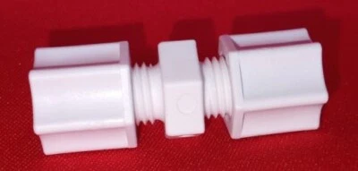 PLASTIC  HOSE  COMPRESSION  FITTING, 1/4 TUBE X 1/4 TUBE  PKG/5, 972 - Image 1 of 3