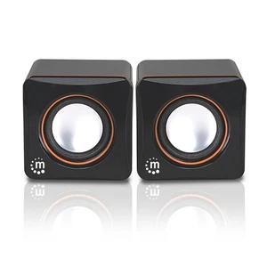 USB Powered Stereo Speaker System - Small Size - with Volume Control & 3.5 mm... - Picture 1 of 8