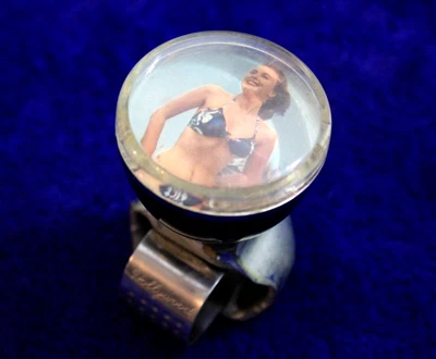 Vintage Hollywood Pin-up Girl Spinner Knob Steering Wheel Suicide Knob Brodie - Image 1 of 4