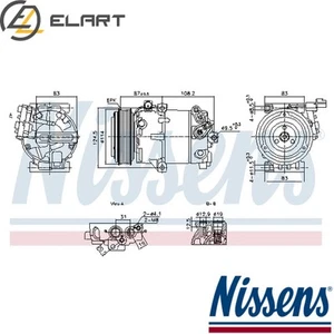 COMPRESSOR AIR CONDITIONING 890897 FOR HYUNDAI ELANTRAV G4NB 1.8L 4cyl - Picture 1 of 6
