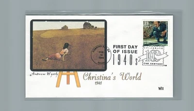 1999  First day Cover #3186h Abstract Expressionism, Jackson Pollock WII Cachet - Image 1 of 2