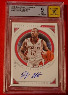 Assinaturas inigualáveis Panini National Treasures 2018-19 Rafer Alston autografadas /99 MT 9 - Imagem 1 de 3