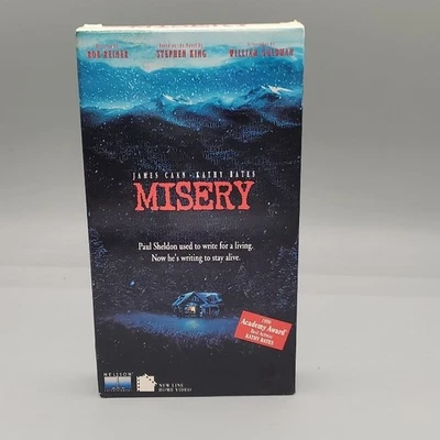 Nelson Misery VHS Thriller Stephen King Kathy Bates Oscar Vintage Foto 1 de 4
