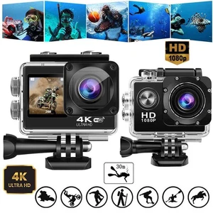 16/20MP 4K HD Action Camera Sport Diving Waterproof DV Video Go Car Cam Pro UK - Picture 1 of 27