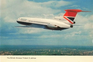 Postcard Airline The British Airways Trident 3 Jetliner CC8. - Picture 1 of 2