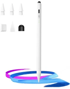 Stylus Pen for iPad with Palm Rejection, Tilt Sensitivity, Magnetic Design. - Afbeelding 1 van 9