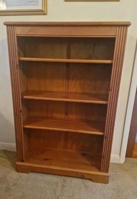 Solid Wooden Bookcase  4 Shelf - Great Condition - Image 1 of 4