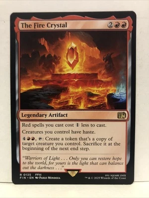 MTG The Fire Crystal Magic: The Gathering Final Fantasy Rare #0135 - Image 1 of 2