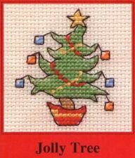 Mouseloft Mini Cross Stitch Card Kit - Jolly Tree Christmas Collection. Best PR
