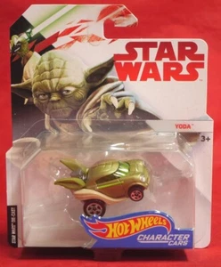 Star Wars Hot Wheels Vehicle Yoda FDJ83-0910 2017 MOC - Picture 1 of 1