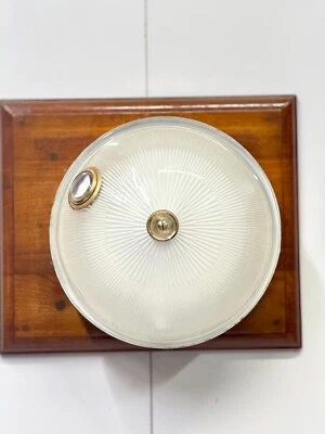 Classic Vintage Design Ocean Liner Brass Deck Ceiling Wall Mount Light Fixture - Image 1 of 4